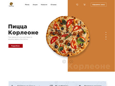 Pizzeria Corleone design landingpage pizzeria web design