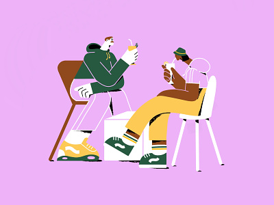 Cheers! The lockdown is over! 2d art adobe illustrator animation character character design character illustration explainer video freelance illustrator illustration line art procreate procreate art storyboard styleframe vector illustration