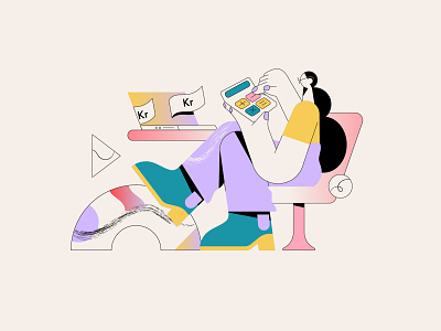 Playful Characters - minimalist style for ADHD website