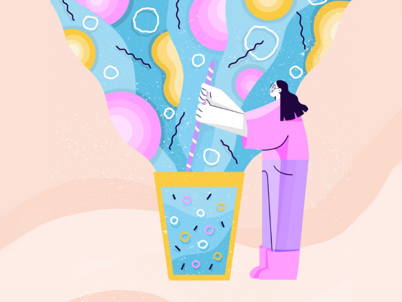Lemonade vanilla design vector design colourful big character fun illustration funky illustration flat design vector illustration illustration character design