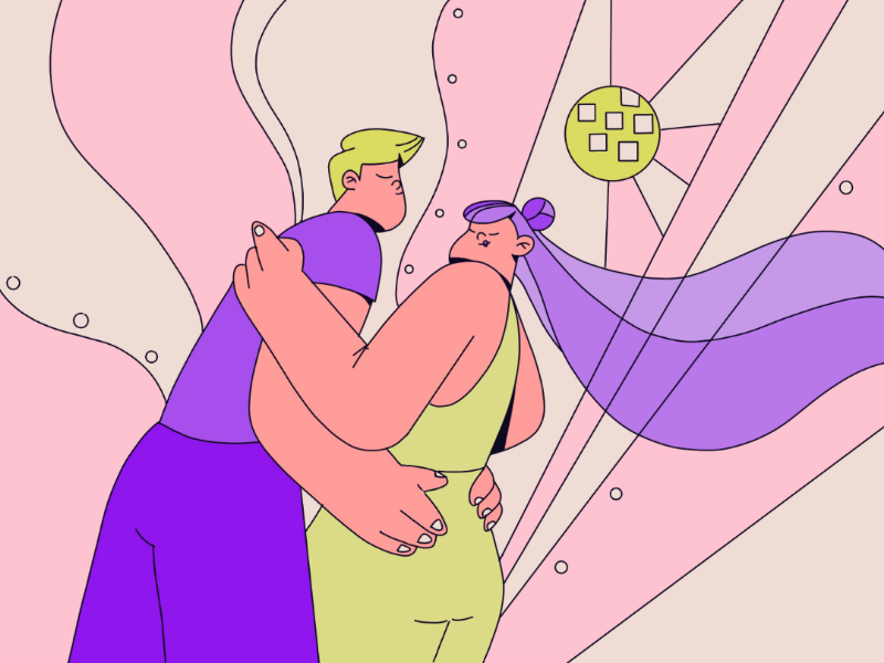 Dancing into 2020 character design character illustration couple dancing illustration line art people