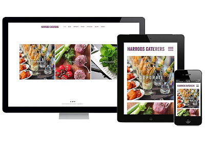 Harrods Caterers Responsive impressiondp mobile responsive websitedesign