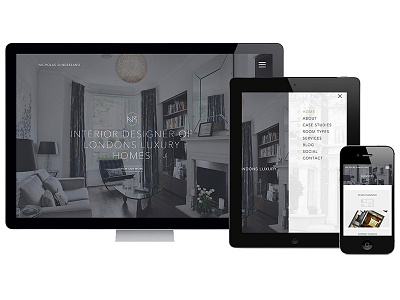 Nick Sunderland Interiors graphic design interior design responsive user experience web design wordpress