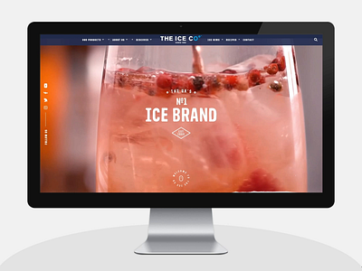 The Ice Co animation design drinks graphic design home page ice manufacturing product catalog ux web design wordpress