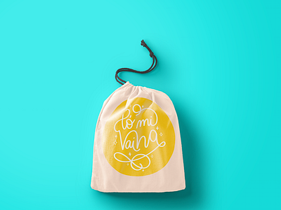 Tó' mi vaina - Lettering drawstring bag bag bags calligraphy calligraphy and lettering artist design drawstring bag graphic design lettering mockup