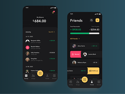 Bill Split App Design