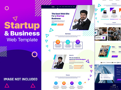 Startup and Business Web Template UI Design agency app app design app ui design business card creative ecommerce education app startup startup branding startup website ui ui deisgn ui design ui designer ui kit ui ux ux web template web templates