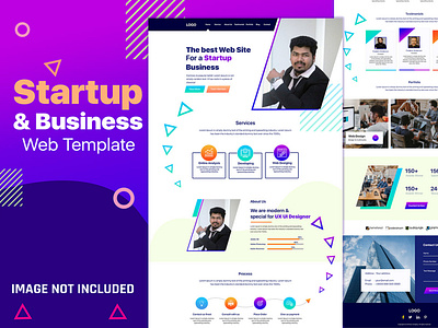 Startup and Business Web Template UI Design