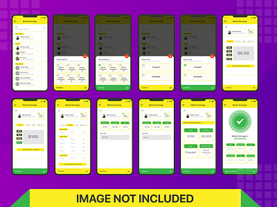 Mobile Recharge App UI kit Design