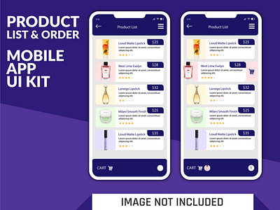 Product List and order Mobile App UI kit Design adobe xd app app design app ui app ui design branding creative mobile mobile app mobile app design mobile design mobile ui ui ui ux ui deisgn ui designer ux web design website website design