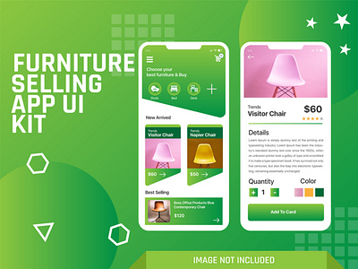 Furniture Selling Mobile App UI kit Design