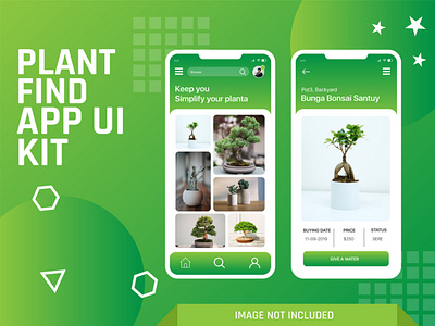 Plant Find Mobile App UI kit Design