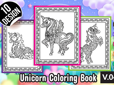 Unicorn Coloring Book unicorn book