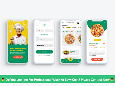 Restaurant Mobile App UI UX Design software design