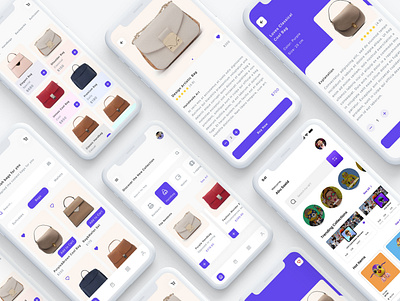 Bag store e-commerce Mobile App UI UX Design ux design