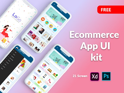 Ecommerce App UI kit agency app app design business creative dental medical care clinic ecommerce fashion magazine graphic designer health insurance interior furniture minimal portfolio news blog hosting personal trainer real estate retail shop seo freelancer ui