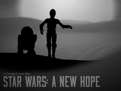 Starwars A La Limbo graphic design movie poster tribute