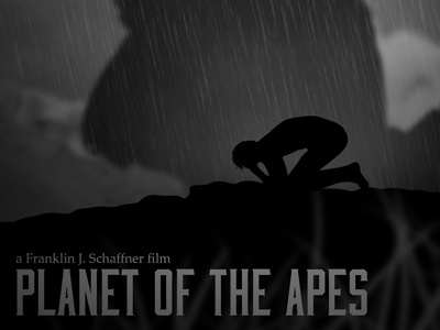 Planet of the apes A La Limbo graphic design movie poster tribute