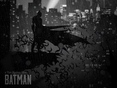 Batman A La Limbo graphic design movie poster tribute