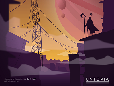 Untopia 04 Radar - Game concept ilust 2d concept art cosmos game game art illustration king postapo sorcerer vector