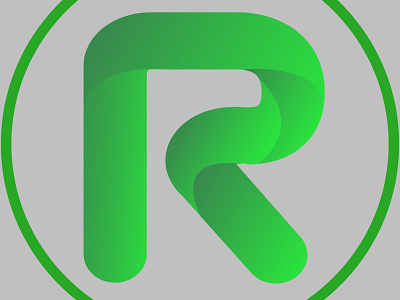R design icon illustration logo minimal typography vector