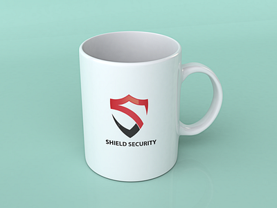 SHIELD SECURITY branding design flat illustration logo minimal vector