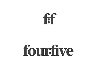 fourfive 4x5 fourfive logo publico type