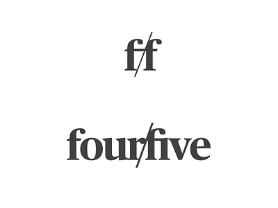 fourfive, option 2 4x5 fourfive logo publico type