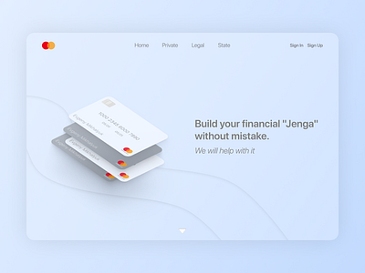 MasterCard Home Page clean ui clean ui design creative design features finances financial financial app minimal neutral product design typography ui trends uiux web web design web site