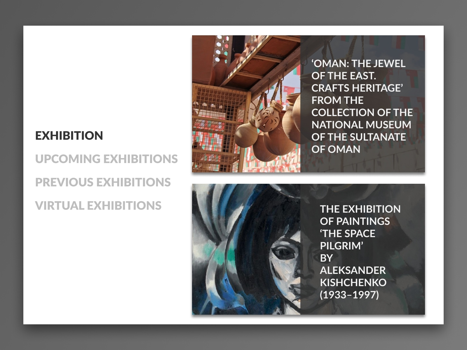 Museum Redesign WEB by Evgeny Mikhalyuk on Dribbble