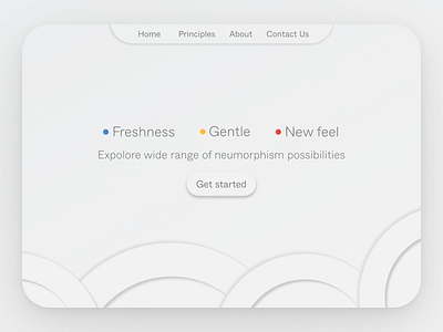 Neumorphism WEB clean ui creative design features minimal neumorphic neutral typography ui uitrends ux web web design website