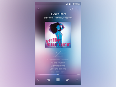 Music Player android blur music music player player