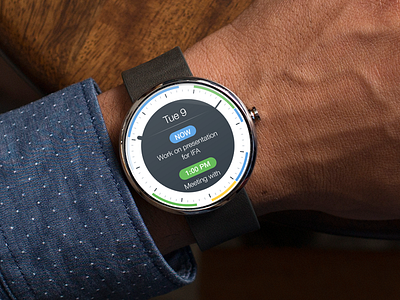 Android Wear - Calendar Events by Denys Nevozhai on Dribbble