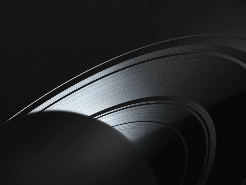 Saturn Satellite after effects animation black and white light motion photoshop planet rings satellite saturn space
