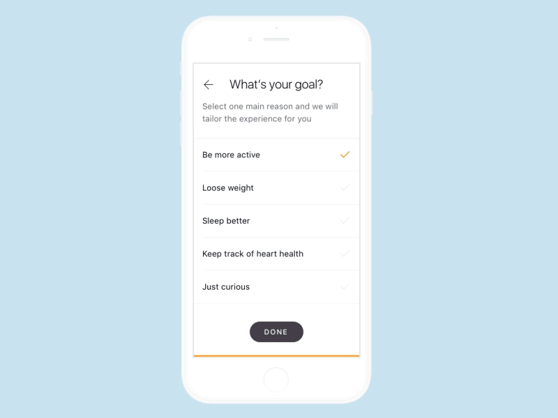 First sync in the Amazfit app ux ui pairing mobile iphone ios interface interaction gif application app animation