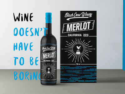 BC Merlot Wine Ad alcohol black label blue branding merlot mock up modern packaging type wine