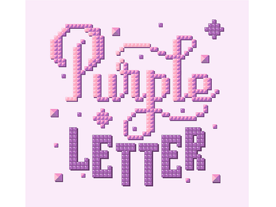 Purple letter