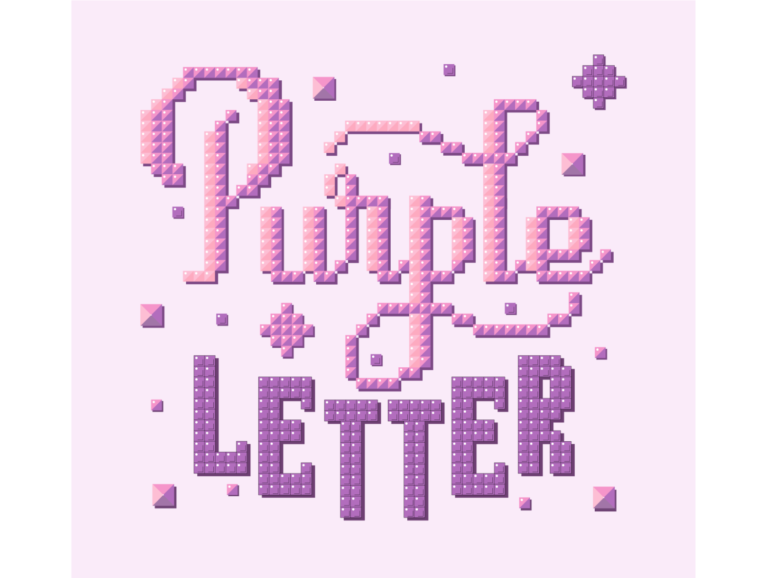 Purple letter by JonnyS on Dribbble