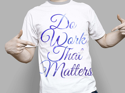 Do Work - Productive White T-Shirt Design (Free)