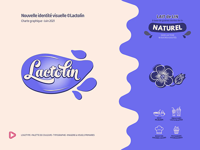 Brand Identity | New logo ©Lactolin brand identity branding color palette illustration logo print product design