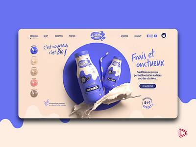 3D Web Design | Lactolin Storytelling 3d branding instagram templates product design storytelling ui ux web design