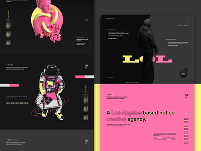 lolololol creatives - Creative agency landing page design