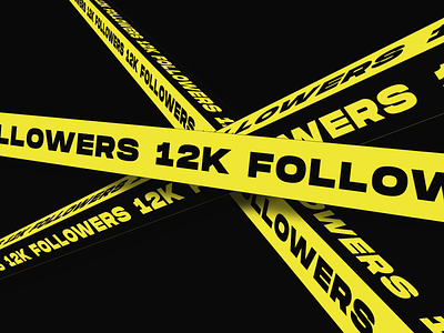 12k followers - THANKS! animation font interaction kinetic milestone promo typography video