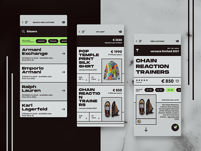 High-End Fashion Store - iOS App Design