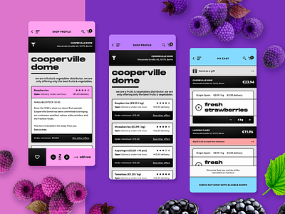 sooioo - groceries marketplace - iOS app design