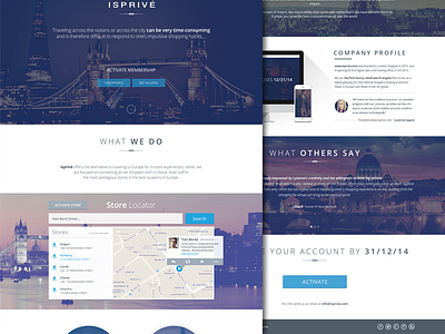 ISPRIVE - Luxury shopping landing page clothes e commerce fashion industry landing page london luxury luxury shopping store locator ui design web design
