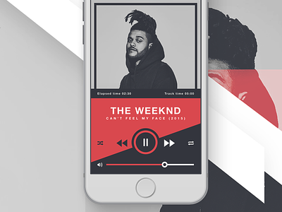 RUBRUM - iOS Music Player audio audio player ios ios application iphone 6s play now the weeknd