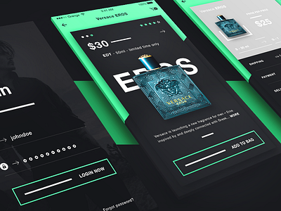 SCENTixx - Perfume shop iOS app e commence ios app mobile app perfume shop scents ui design user interface ux design