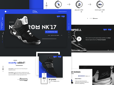 mosqip - Sneakers & CO #2 casual shopping e commerce ecommerce fitness industry fitness items landing page nike shoes ui design web design website