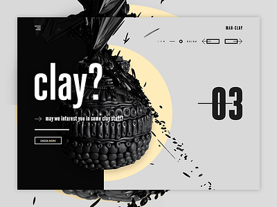 MAH-CLAY - Pottery & stuff landing page design